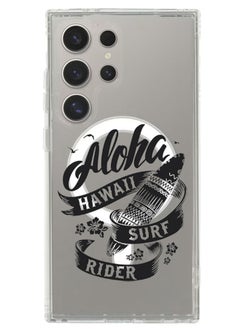 Magnetic Case for Samsung Galaxy S24 Ultra 6.8-inch Compatible with MagSafe Wireless Charging, Shockproof Phone Bumper Cover Aloha hawaii Surf rider Black