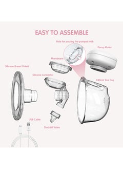 2 Pieces All-In-One Wear Electric Breast Pump with Smart Phone APP Control-White - pzsku/ZAA40AAD4DA3840D05594Z/45/_/1695375452/b56d0561-3d04-4130-8a6d-56355d3575bc