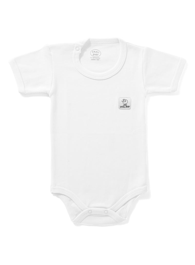 Small Baby Pack of 3 Half Sleeve Baby Bodysuits 100%Cotton - Image 2