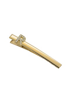 SpinningDaisy Spinningdasiy Crystal Initial Bijou Hair Clip R Gold 