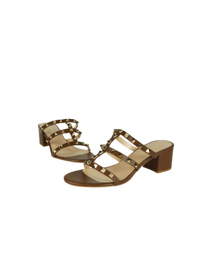 POLETTO Poletto Ladies Block Heel 16984 C1567 Brown  - Image 2