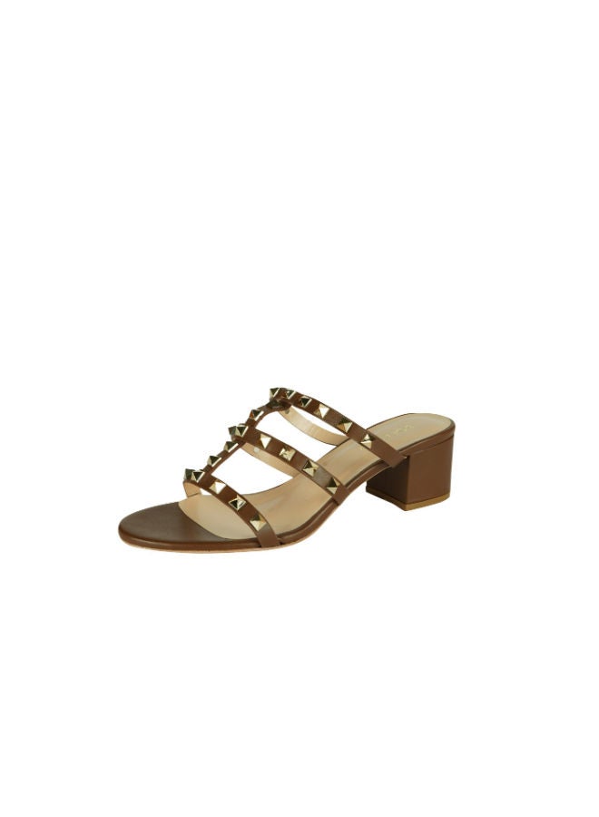 POLETTO Poletto Ladies Block Heel 16984 C1567 Brown  - Image 3