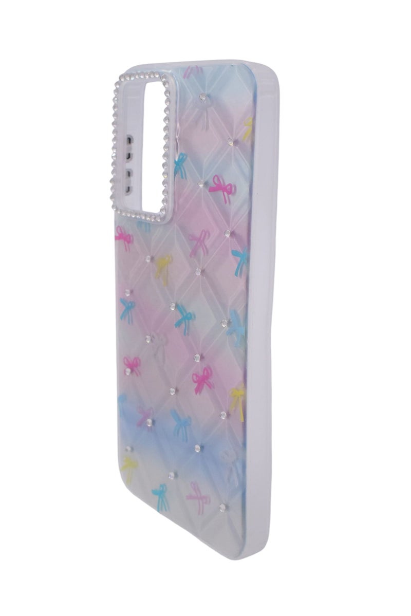 CFS TPU Bows Printed Back Cover Case with Rhinestone Camera Border For Samsung Galaxy A36 - Multicolor - Image 2