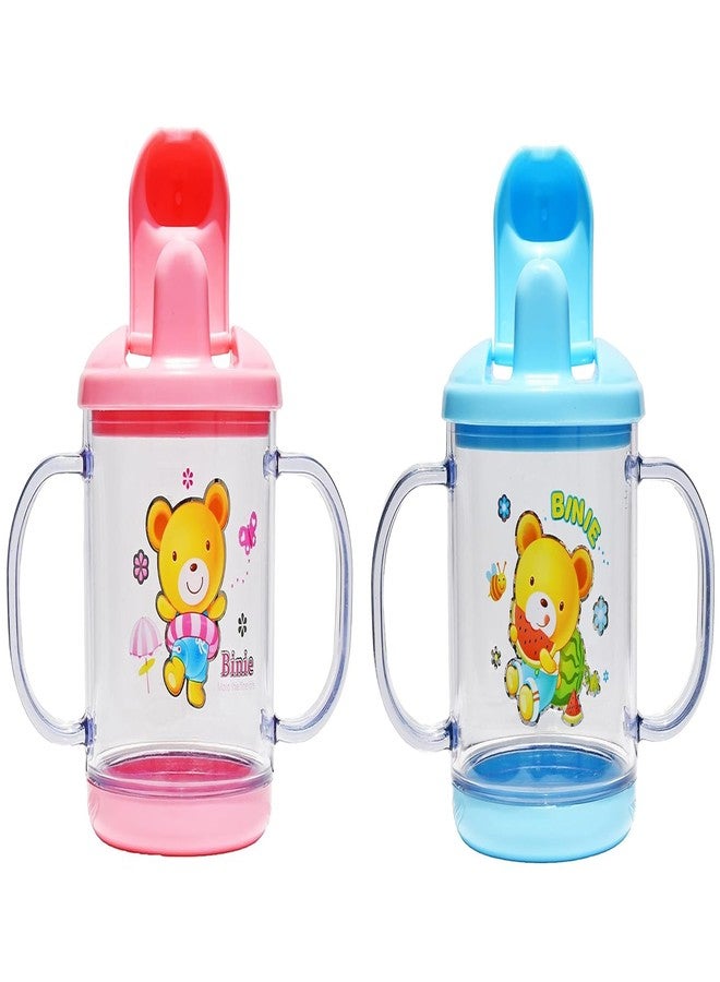 Alya The Cheeky Kidzz Baby Water Filled Teethers Soothers Food Nibbler/Feeder/Silicone Soother Cum Rattle for Pain Relief BPA Free (Pack of 2, Pink - Yellow) - Image 5