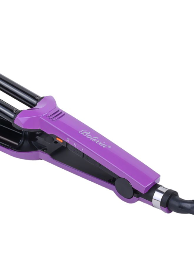 NIBEMINENT Professional Curling Iron Purple/Black 30cm - Image 2