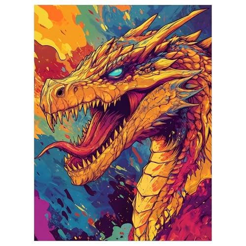 Realm Guard (Pop Art Dragon) - 100ct Textured Matte TCG/MTG Card Art Sleeves - Image 1