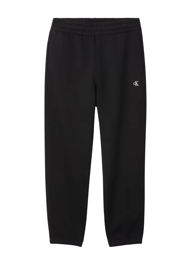 Calvin Klein Jeans black Cuffed Hem Drawstring Sweatpants for Men | Best Price UAE