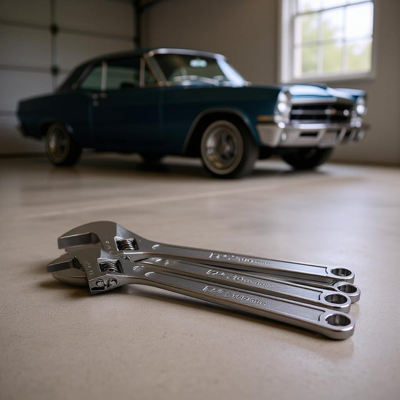 SNAPPSY طقم مفاتيح ربط قابلة للتعديل 6 8 10 12 15 18 24 بوصة | فولاذ كربوني 45# | أداة يدوية للمنزل، السيارات، الحدائق | رأس قابل للتعديل متين مع مقبض مريح | بناء ثقيل الاستخدام مع خيارات متعددة - Image 5