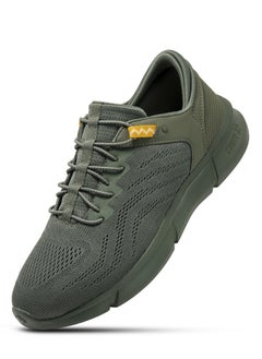 PUCA PUCA Sneakers for Men | Light Weight | CURVE-X | Mesh Outer | X-Core Olive  - Image 1