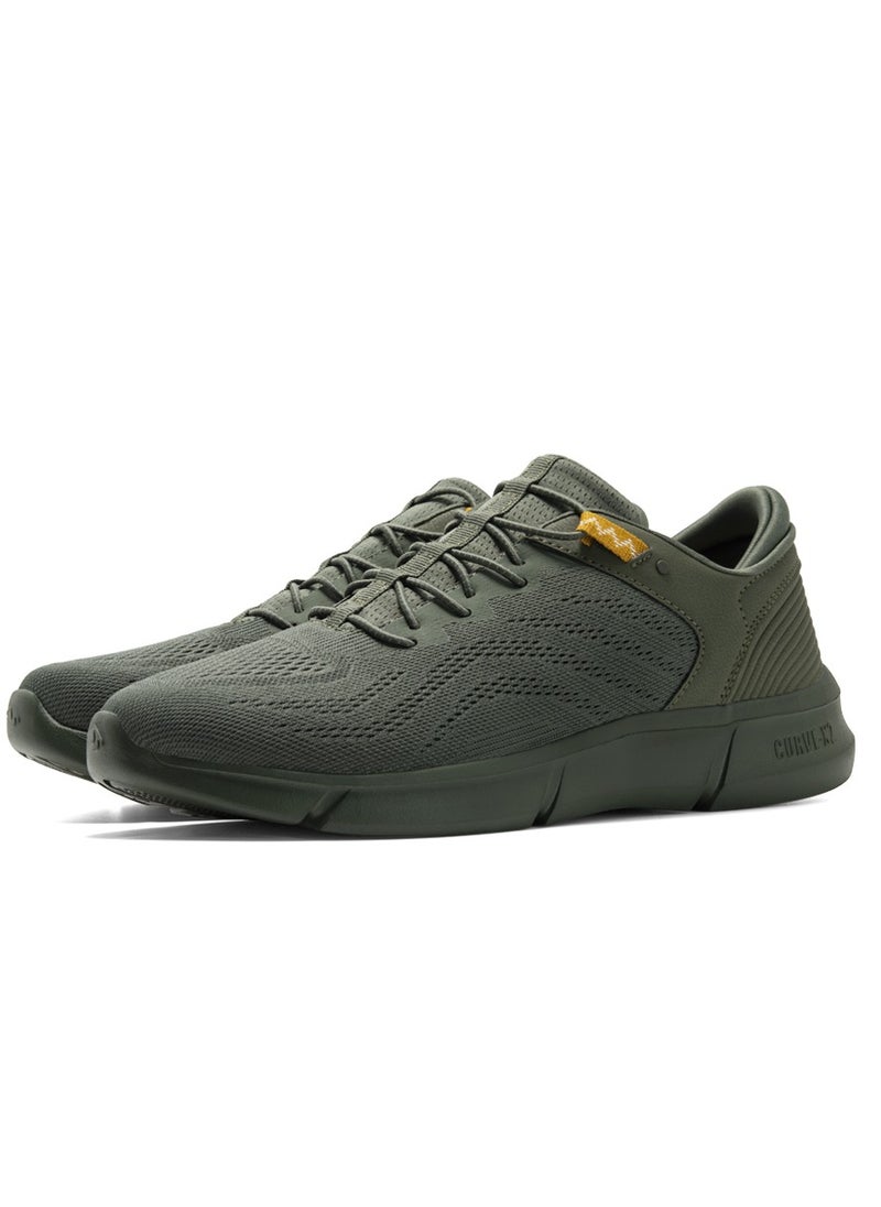 PUCA - PUCA Sneakers for Men | Light Weight | CURVE-X | Mesh Outer | X-Core Olive - Image 1