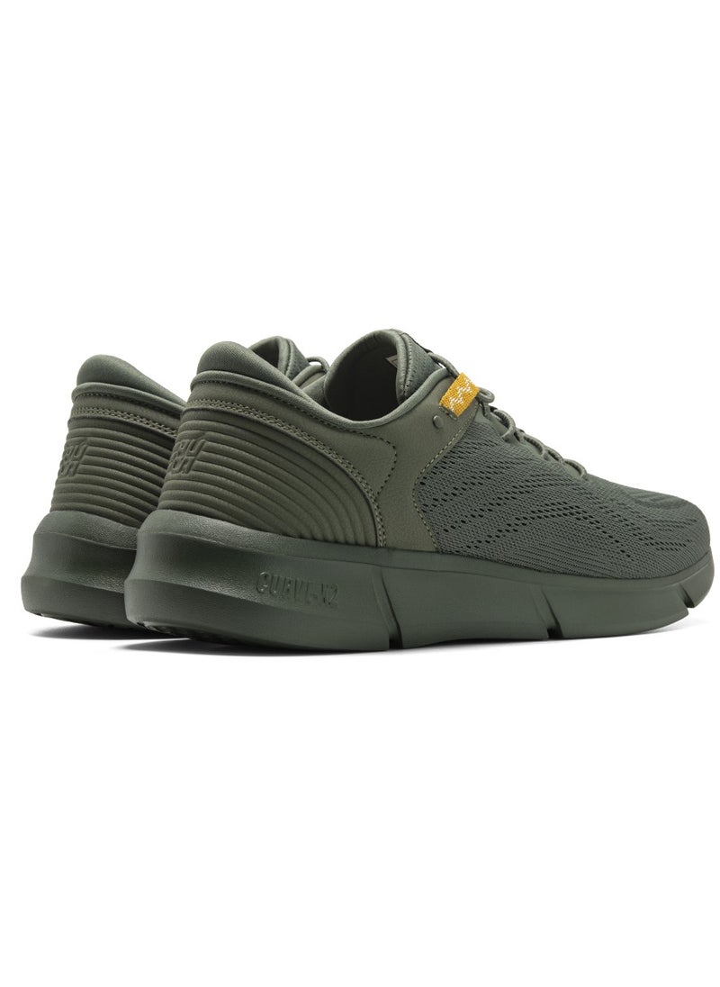 PUCA - PUCA Sneakers for Men | Light Weight | CURVE-X | Mesh Outer | X-Core Olive - Image 1
