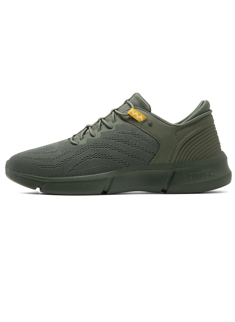 PUCA - PUCA Sneakers for Men | Light Weight | CURVE-X | Mesh Outer | X-Core Olive - Image 1