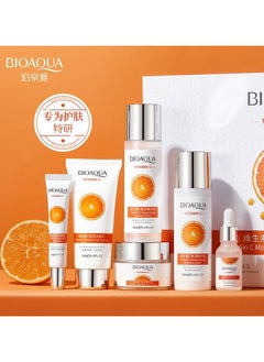 BIOAQUA 6 In 1 Vitamin C Moisturizing Beautiful Hydrating Shrink Pore Skin Care Set  - Image 3
