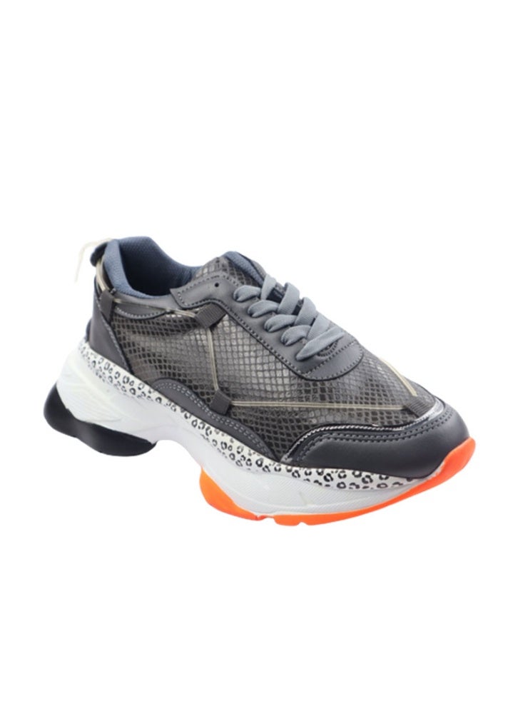 Crash Casual Fashion Sneaker - Grey - Image 2
