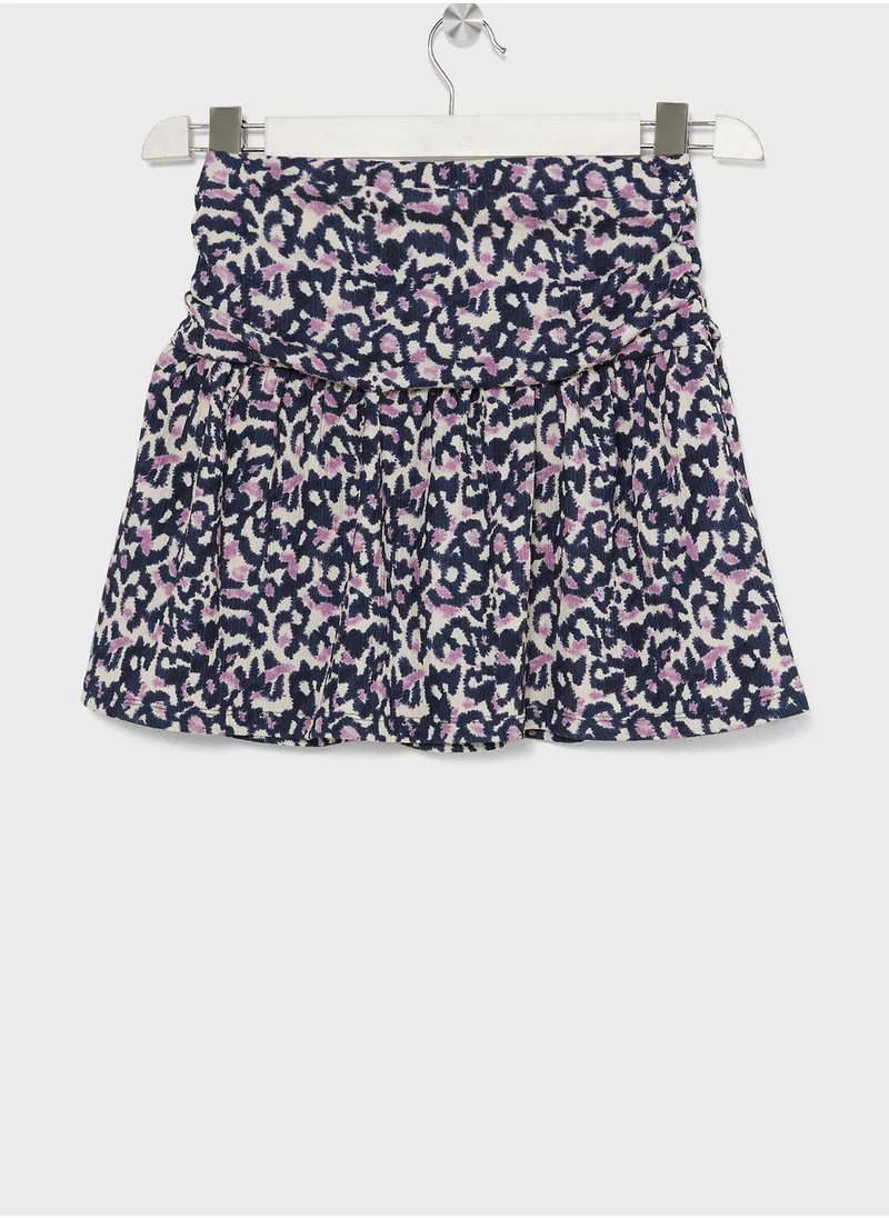 MANGO Kids Printed Midi Skirt