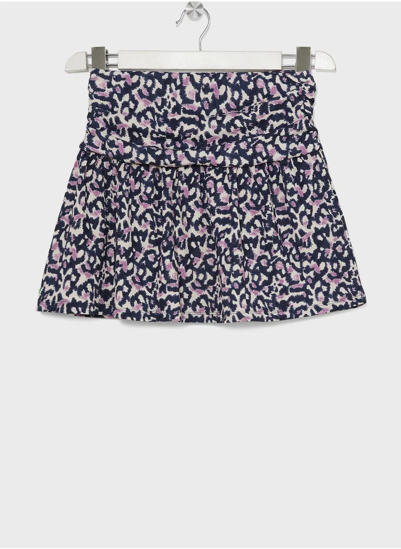 MANGO Kids Printed Midi Skirt