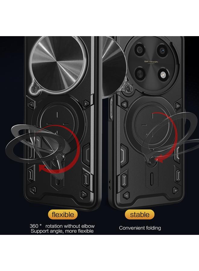 Zaboon Case For Huawei nova Y91 4G CD Texture Sliding Camshield Magnetic Holder Phone Case - Image 5