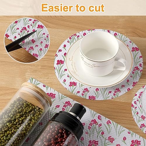 Vocal Store Polyvinyl Chloride Kitchen Drawer/Cabinet Shelf Mat|Pvc Material|Adjustable Size 10 Mtr Roll, Standard, Green - Cdoj-P15-10M, Floral, Multicolor - Image 4