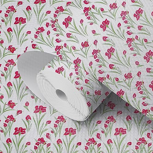 Vocal Store Polyvinyl Chloride Kitchen Drawer/Cabinet Shelf Mat|Pvc Material|Adjustable Size 10 Mtr Roll, Standard, Green - Cdoj-P15-10M, Floral, Multicolor - Image 1