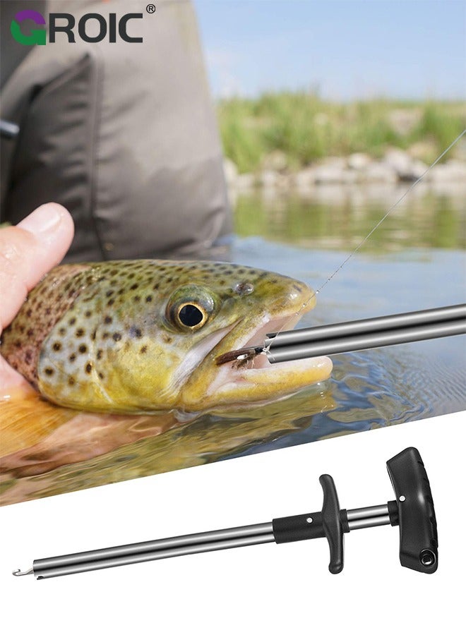 GROIC 5 Pcs Fishing Tool Kit, Fishing Pliers, Fish Lip Gripper or Fish Scale Combo Saltwater Resistant Fishing Tools, Fishing Gear with Rubber Handle, Lanyard Fish Hook Separator for Saltwater Freshwater - Image 5