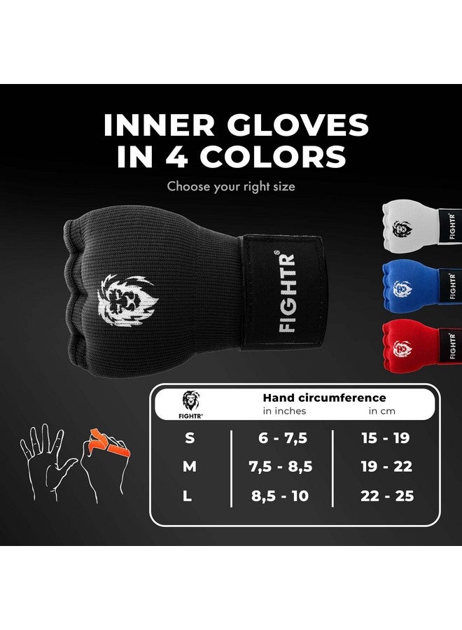 FIGHTR ® Premium Gel Inner Gloves Quick Wrapping & More Stability ; Gel Hand Wraps For Boxing, Mma, Muay Thai, & Martial Arts ; With Long Wrist Wrap - Image 3