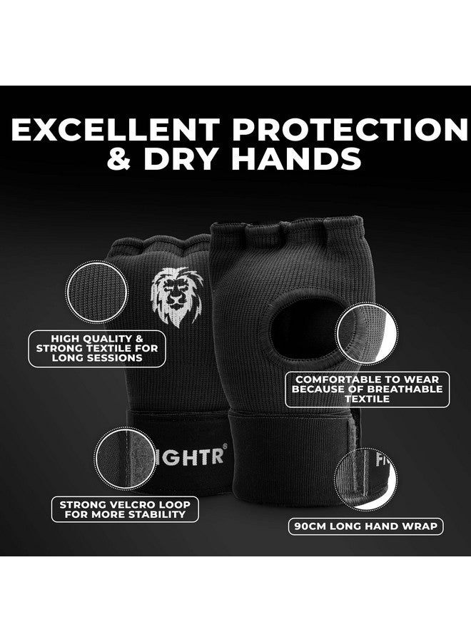 FIGHTR ® Premium Gel Inner Gloves Quick Wrapping & More Stability ; Gel Hand Wraps For Boxing, Mma, Muay Thai, & Martial Arts ; With Long Wrist Wrap - Image 5