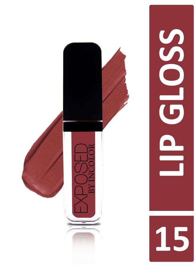 INCOLOR Color Sensational Liquid Matte Lipgloss, Long Lasting, Waterproof And Smudge Proof Natural Lipstick For Girl And Women, 6Ml (Shade No.15) - Image 2