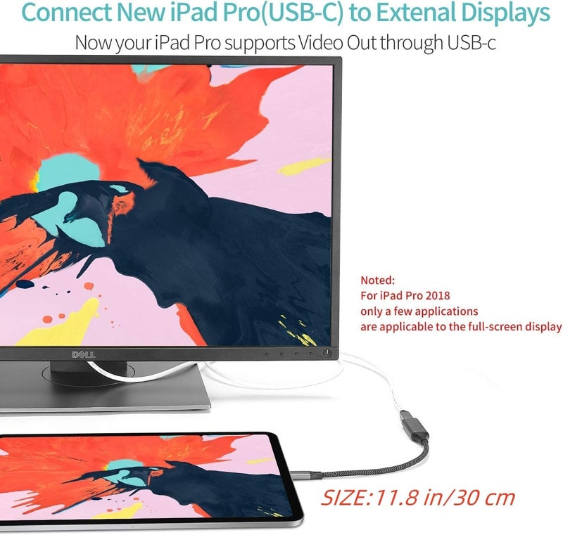 Answin USB C to Mini Displayport (4K@60Hz), Thunderbolt 3 to Mini DisplayPort Adapter for iPhone 15/16/17 Series, M2-M4 MacBook, MacBook Air/Pro 2019-2025, Galaxy S15-S25, Steam Deack and Rog Ally - Image 4