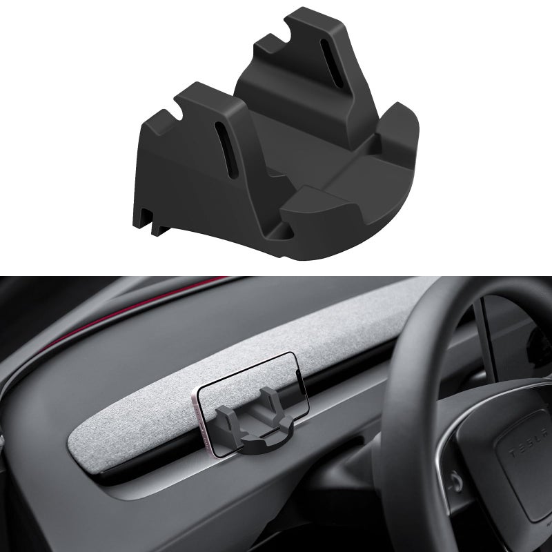 KUNIST for 2026 Tesla Model 3 Car Phone Mount Holder Non Destructive Silicone Smartphone Bracket Compatible with 20242026 Tesla Model 3 Highland and 20252026 New Model Y Juniper Accessories - Image 3