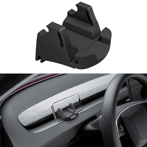 KUNIST for 2026 Tesla Model 3 Car Phone Mount Holder Non Destructive Silicone Smartphone Bracket Compatible with 20242026 Tesla Model 3 Highland and 20252026 New Model Y Juniper Accessories - Image 1