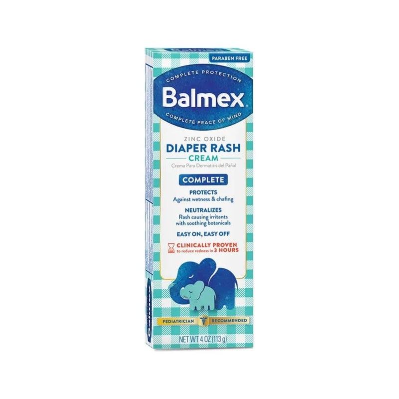 Balmex Diaper Rash Cream 4 oz Pack of 6