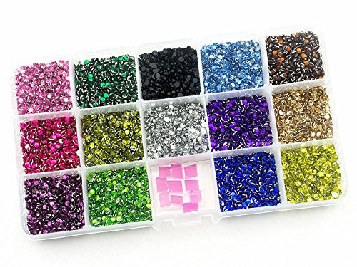 Summer-Ray.com Summer-Ray 3mm Assorted Color Rhinestones in Storage Box (Color Collection #1) - Image 5