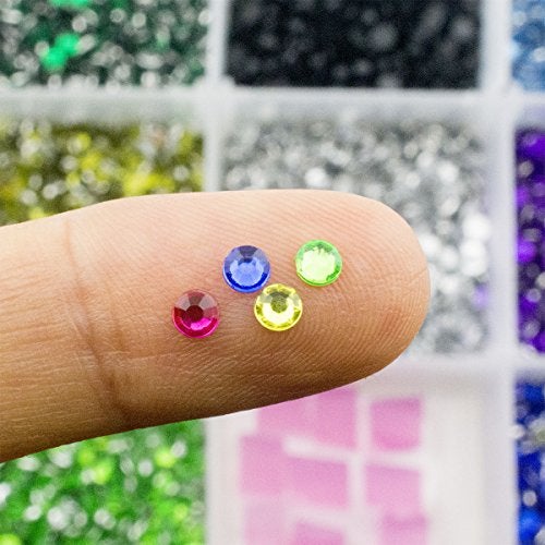 Summer-Ray.com Summer-Ray 3mm Assorted Color Rhinestones in Storage Box (Color Collection #1) - Image 3