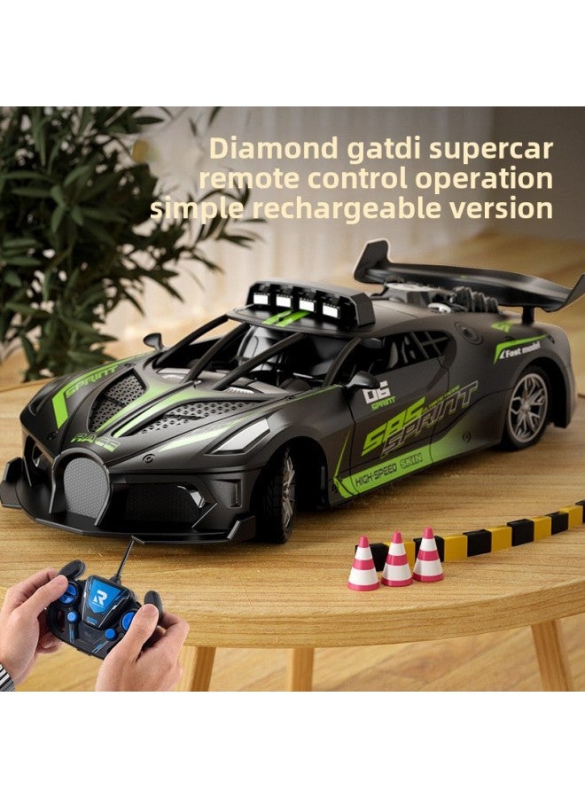 【postage】 A Generation Of Children's Remote Control Car Toy Sports Car Electric Fall-resistant Children's Boy Toy Car-Color:【orange】 Large Size Supercar-four-way-Scale:【three Lithium Batteries】 + Remote Control Battery Screwdriver - Image 5