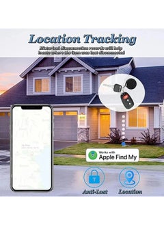 UanTii Smart Finder Bluetooth Tacker Smart AirTag Anti Lose Reminder key Finder Works with IOS Find My App (Black-2pcs)  - Image 5