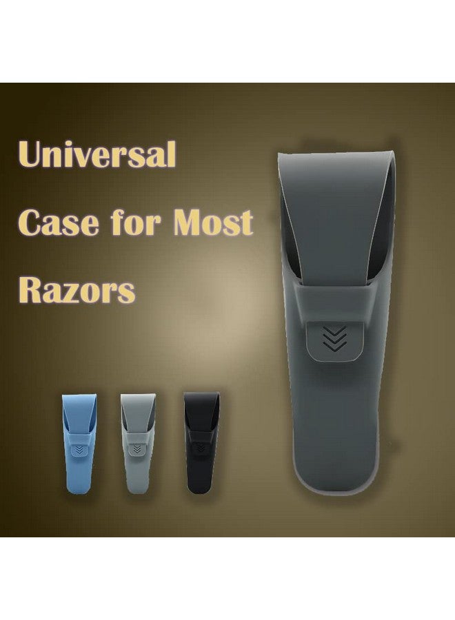 JCSMARTEC 2Pcs Silicone Razor Casejcsmartec Rubber Safety Travel Shaver Cover Bag Protectorportable Waterproof Razor Carrying Case (2Pack) - Image 2