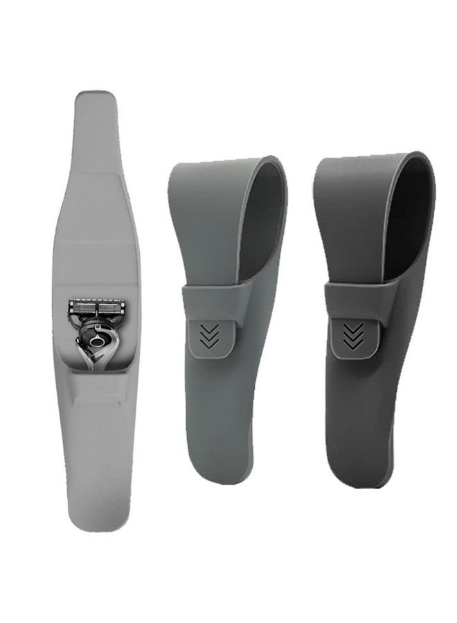 JCSMARTEC 2Pcs Silicone Razor Casejcsmartec Rubber Safety Travel Shaver Cover Bag Protectorportable Waterproof Razor Carrying Case (2Pack) - Image 1