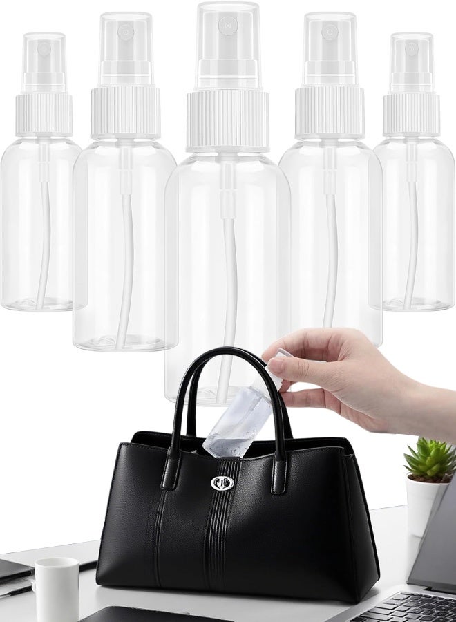 5 Pack Plastic Spray Bottles 60ML Travel Size Spray Bottles Refillable Fine Mist Sprayer Bottle for Essential Oil, Cosmetic, Perfume - Image 1