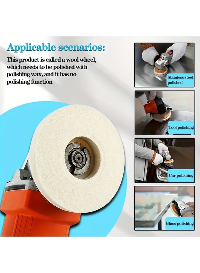 75mm Mini Angle Grinder Polishing Kit With Blind Wheel Wool Polishing Wheel And Sanding Sheet - Image 4