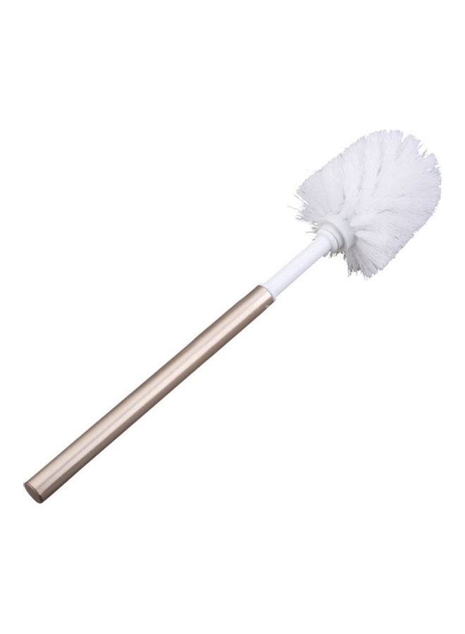 نيبمينينت فرشاة تنظيف بلاستيكية للحمام أبيض/ذهبي