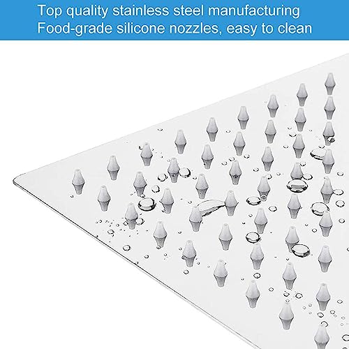 ENNIUS Stainless Steel Shower Head - 4 Inch Slim Overhead Rain Shower With Adjustable Steel Design For Bathroom (Shower Only) - Image 4