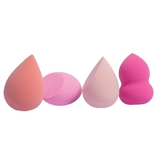 GUBB Beauty Blender For Face Makeup | Foundation Blending Beauty Sponge, Flawless for Liquid, Cream, Foundation & Powder | Multicolor Makeup Sponge (Peach & Pink) - Set of 4 - Image 2