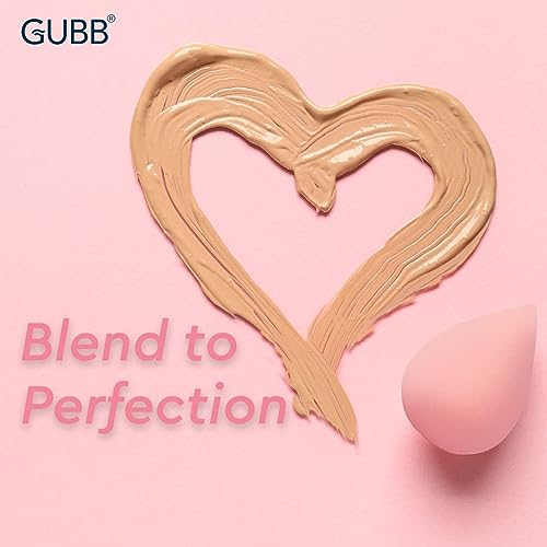 GUBB Beauty Blender For Face Makeup | Foundation Blending Beauty Sponge, Flawless for Liquid, Cream, Foundation & Powder | Multicolor Makeup Sponge (Peach & Pink) - Set of 4 - Image 3