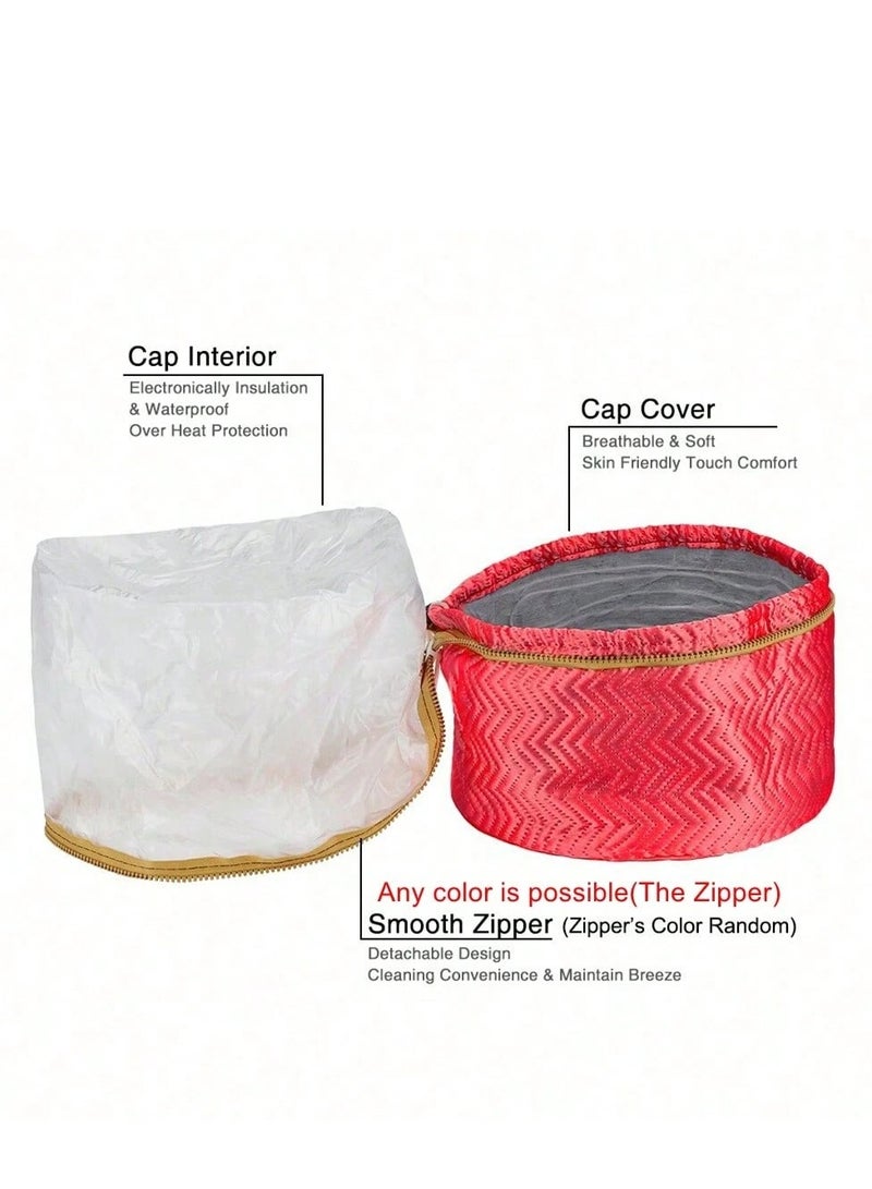 Shein Professional Thermal Spa Cap for Hair Moisturizing & Intensive Nourishment Multicolour - Image 4