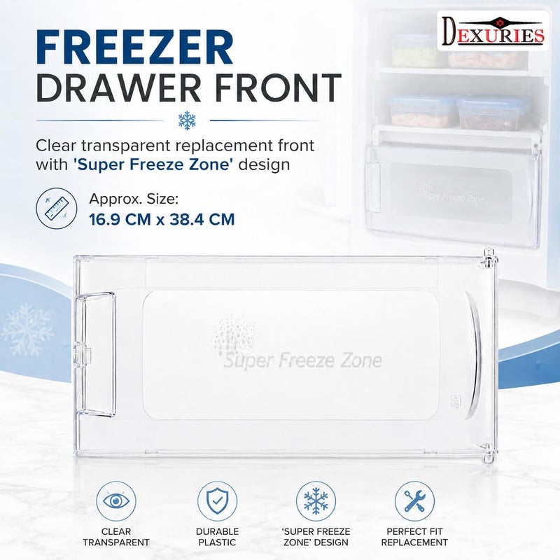 DEXURIES Freezer ICE Door for Samsung Direct Cool Single Door Refrigerator/Fridge Crystal Clear Durable Replacement Freezer Door (Round Lock) (Samsung Old Model (DA63-14007A) (Pack of 1) - Image 5
