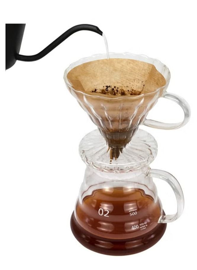 Professional Drip 3 in 1 Tools Set Compatible Replacement Part Coffee Filter Suitable For V60