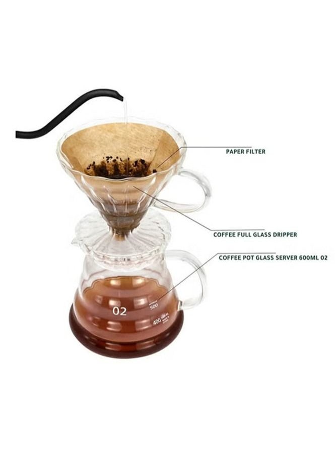 Professional Drip 3 in 1 Tools Set Compatible Replacement Part Coffee Filter Suitable For V60
