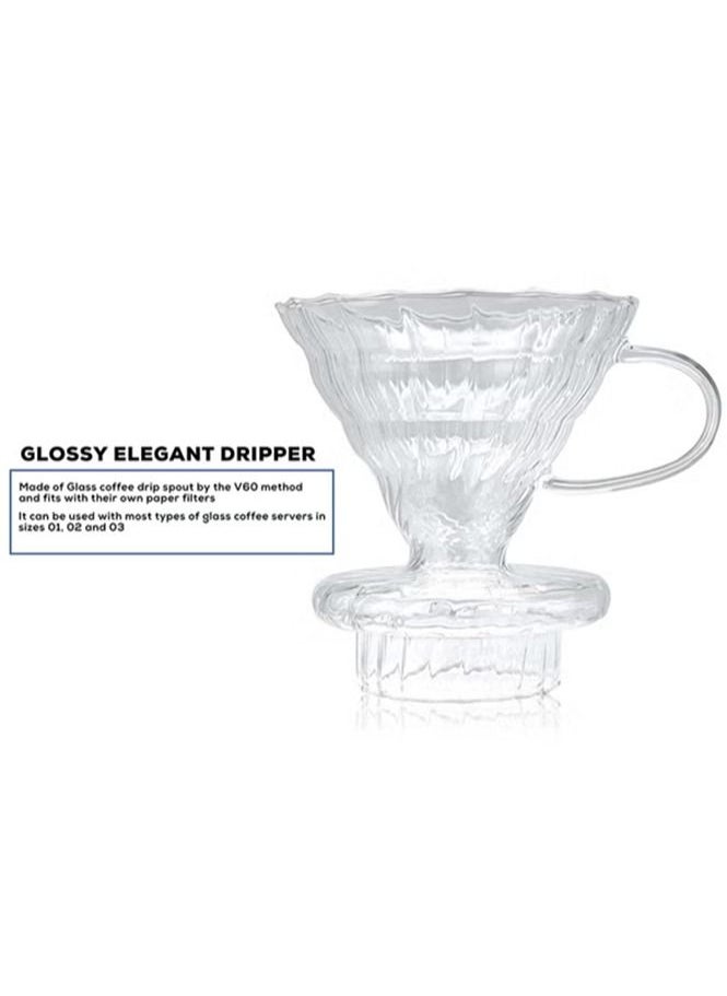Professional Drip 3 in 1 Tools Set Compatible Replacement Part Coffee Filter Suitable For V60