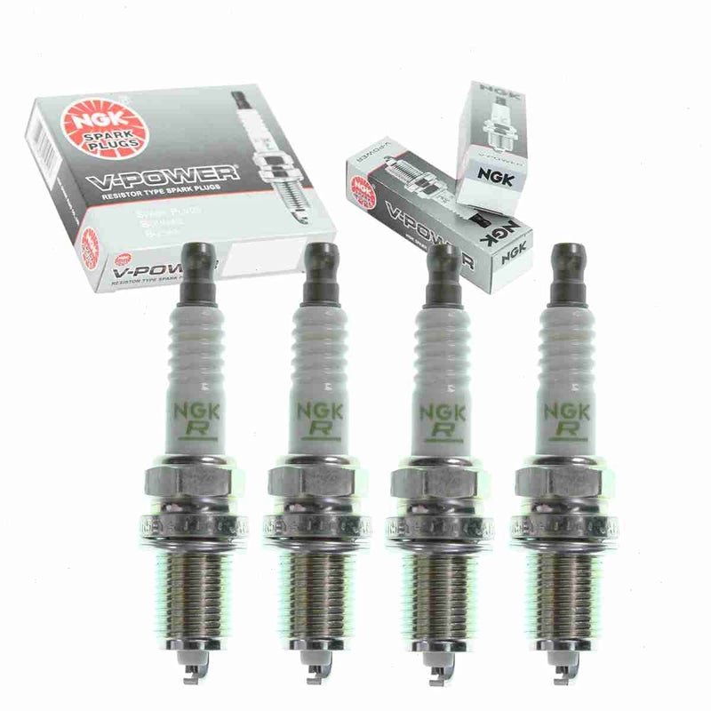 4 pc NGK VPower Spark Plugs compatible with Toyota Corolla 16L 18L L4 19931997