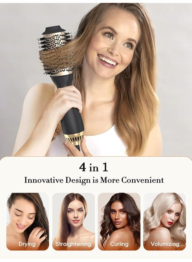 LANDOT One-Step Hair Dryer Brush Blow Dry Brush: 4 in 1 Hairdryer and Volumizer Hot Air Styler for Drying Straightening Curling & Volumizing - Anti-Frizz & Volume Boost for Smooth Bouncy Hair - Image 4
